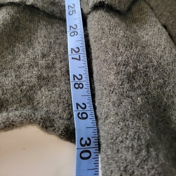 Wool Lagenlook Oversized Tunic Top Made in Germany Green Small - Picture 5 of 12